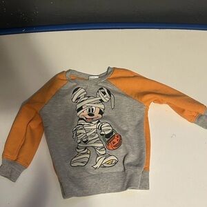 Disney Mickey Mouse Mummy Sweatshirt - Orange & Gray